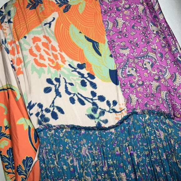 NWT ($198) GORGEOUS!! Free People What You Want Maxi Bohemian Dress Size Large - Picture 9 of 13